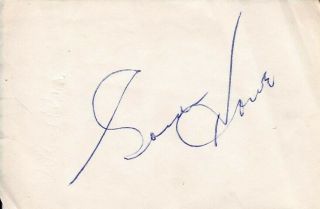 Hockey Legend Gordie Howe Autograph Signed Vintage 1970s Slip Nhl Hof