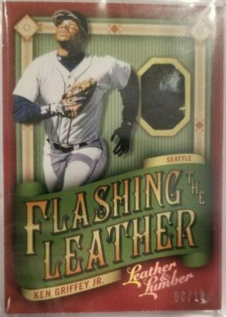 Ken Griffey Jr - Panini Leather And Lumber 2019 - Flashing The Leather Ssp 6/10
