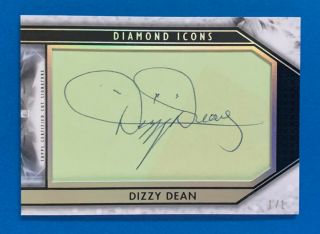 2019 Topps Diamond Icons Dizzy Dean Cut Signature Auto Autograph 1/1