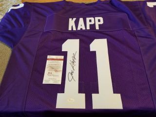 Joe Kapp Signed Custom Pro - Style Football Jersey Jsa