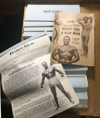 1956 Charles Atlas Complete 12 Step Lesson/ Program For Strength/fitness