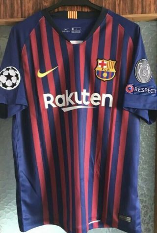 Lionel Messi Barcelona Home Jersey Camp Nou Size Xl