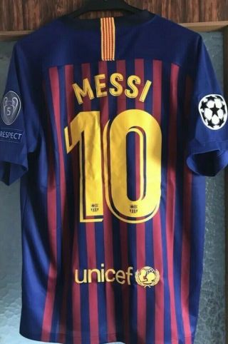 Lionel Messi Barcelona Home Jersey Camp Nou Size XL 2