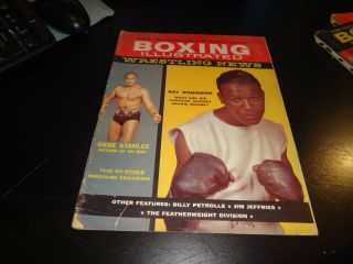 Boxing Illustrated Wrestling News Vol 1 No 6 May 1959 Sugar Ray Robinson Wwe