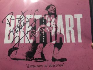Bret " The Hitman " Hart Signed Autographed 8x10 Wwf Wwe Authentic W/coa