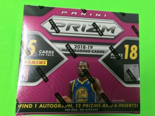 2018/19 Panini Prizm Fast Break Basketball Box 18 Packs Luka Doncic Rookie Auto?