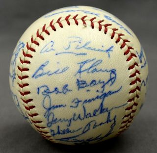 1958 Baltimore Orioles Team SIGNED Ball w/ 26 Signatures Orioles Ball (Evans) 2