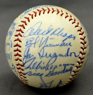1958 Baltimore Orioles Team SIGNED Ball w/ 26 Signatures Orioles Ball (Evans) 5