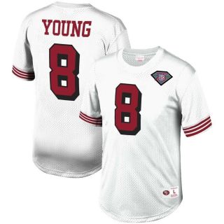 Steve Young San Francisco 49ers Mitchell & Ness Mesh Top Jersey L Large Nfl