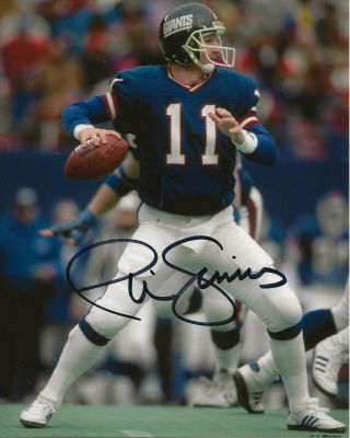 York Giants Phil Simms Autographed 8x10 W/coa