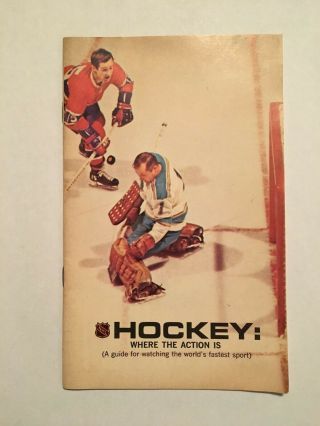 Nhl Guide To Hockey Promo Booklet For 1968 - 69 Season - St.  Louis Blues Version
