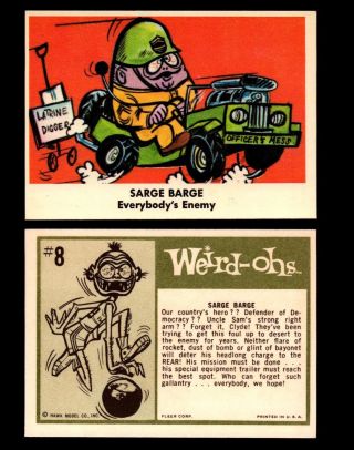 Weird - ohs 1965 Fleer Vintage Card You Pick Singles 1 - 66 5