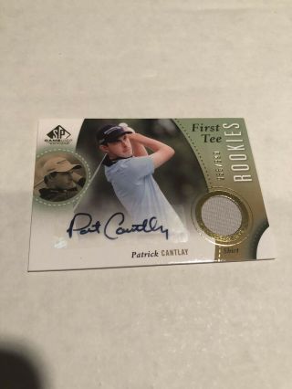 2014 Sp Game Edition /399 Patrick Cantlay Auto Golf Card Rookie First Tee