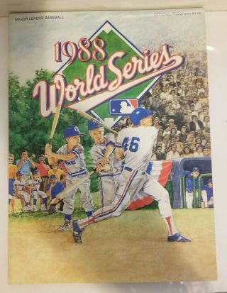 1988 World Series Program Oakland A 
