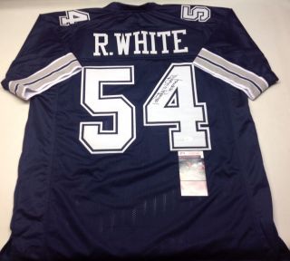 Dallas Cowboys Randy White Signed Blue Custom Jersey " Hof94 " W/jsa