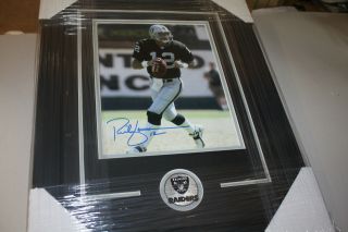Oakland Raiders Rich Gannon 12 Signed Framed 8x10 Photo 2002 Nfl Mvp
