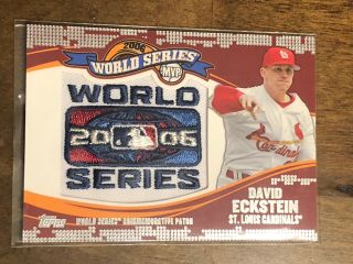 C625 David Eckstein 2014 Topps Update World Series Commemorative Patch
