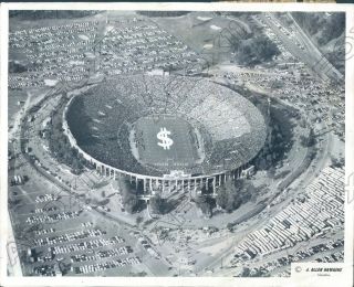 1963 Pasadena Ca An Aerial View Of The Rose Bowl Stadium Press Photo