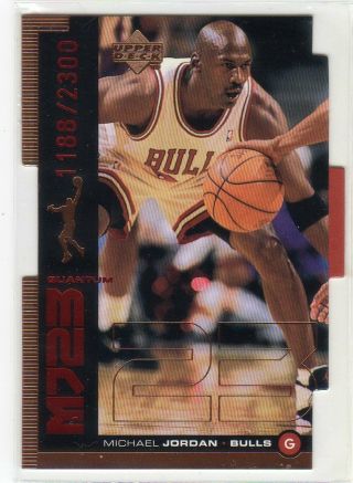 Michael Jordan 1998 - 99 Upper Deck Mj23 Quantum Qmm10 (/2300)