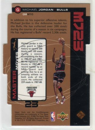 Michael Jordan 1998 - 99 Upper Deck MJ23 QUANTUM QMM10 (/2300) 2