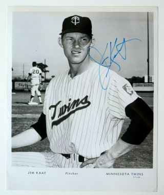 Jim Kaat Autographed 8x10 " Glossy Picture Minnesota Twins Baseball Mlb Pc2279