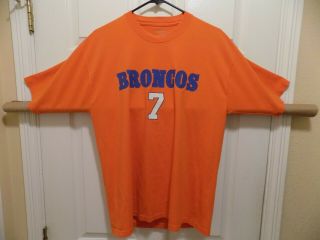 John Elway Denver Broncos Jersey/T - Shirt (Medium Adult) Reebok (2 sided) good 4