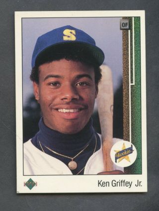 1989 Upper Deck 1 Ken Griffey Jr.  Seattle Mariners Rc Rookie Hof Ex - Mt