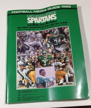 1989 Michigan State Football Media Guide