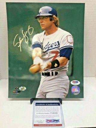 Steve Yeager Autographed 8x10 Photo Psa/dna Certified (los Angeles Dodgers)