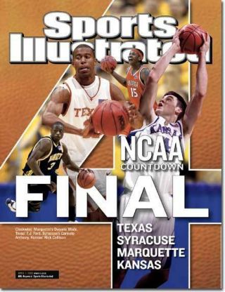 April 7,  2003 Dwyane Wade Carmelo Anthony Nick Collison Sports Illustrated