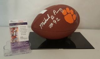 Michael Dean Perry & William Perry Signed Clemson Tigers Football JSA R99586 3