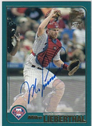 2019 Topps Archives Mike Lieberthal Autograph Auto