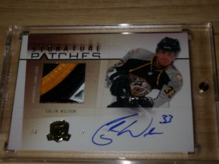 09 - 10 The Cup Signature Patches Colin Wilson 53/75 Sp - Cw