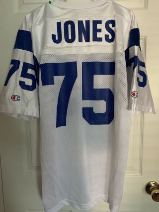 Vintage Champion Jersey - Los Angeles Rams - Deacon Jones 75 - Men’s 44