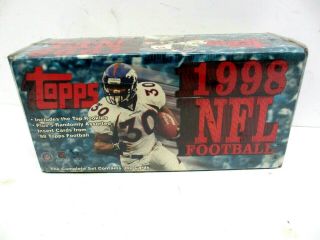 1998 Topps Nfl Football Factory Complete Set Manning,  Moss Rc 360 Cards