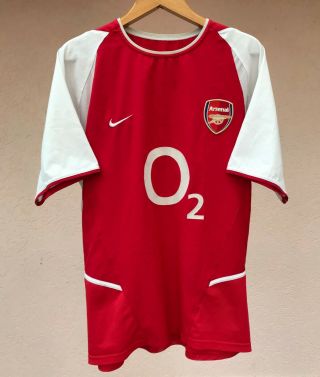 Arsenal London 2002/2003 Nike Home Football Soccer Shirt Jersey Camiseta Maglia