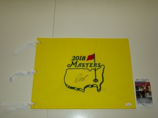 Patrick Reed Hand Signed 2018 Masters Pin Flag Jsa Dd46537 Golf Autograph