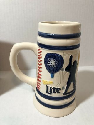 Albuquerque NM Isotopes Porcelain 2016 Miller Lite Beer Mug Stein Baseball 5