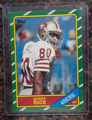 1986 Topps Jerry Rice San Francisco 49ers 161 Football Card