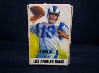 1966 - 67 Stancraft Nfl Los Angeles Rams Deck Of Playing Cards Dave Boss Art
