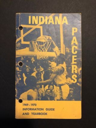 Aba Indiana Pacers Programs Press Guides American Basketball Association
