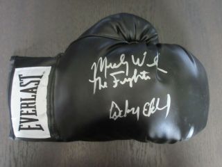 Mickey Ward And Dicky Eklund Signed Black Boxing Glove - With " The Fighter "