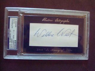 Lefty West 1944 - 45 Browns 2010 In Memory Of Autograph 1/2 D.  1979