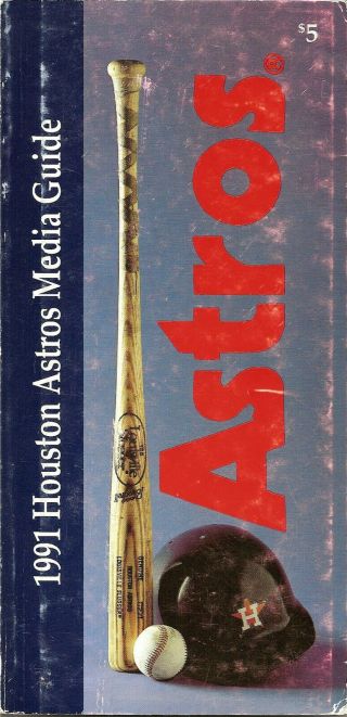 1991 Houston Astros Baseball Media Guide