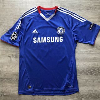 Chelsea Fc John Terry Football Soccer Jersey Uefa Adidas Samsung Blue Climacool