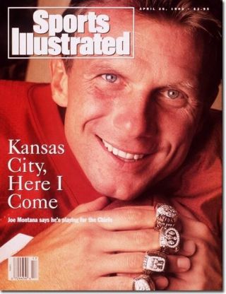 April 26,  1993 Joe Montana Kansas City Chiefs Sports Illustrated