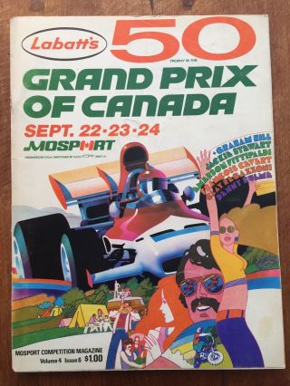 F1 Canadian Grand Prix 1972 Race Program - Mosport Park