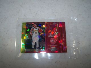 Trae Young 2018 - 19 Contenders Optic Numbers Game Red Cracked Ice Prizm Sp Rc