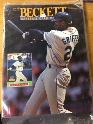 Beckett Baseball Card 111 June 1994 Ken Griffey Jr.  Still In Plastic