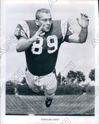 1966 University Florida Gators Football Player Charles Casey Press Photo